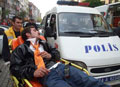 Darp edilen gen�, polise s���nd� 