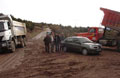 Yol �al��mas� devam ediyor
