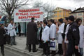 Ba�bakan'�n korumalar� ile fizyoterapistler tart��t� 
