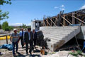 Vali Akp�nar okul in�aatlar�n� denetledi