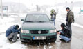 Bolu Da��'nda zincir denetimi yap�l�yor