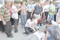 Ge� gelen ambulansa tepki 