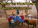 Onlar ta� atmak istemiyor