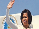 Bayan Obama n�n u�a��nda panik