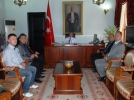 Taraftar ba�kanlar� valiyi ziyaret etti