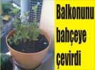 Balkonunu bah�eye �evirdi