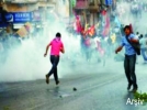 Protestoya polis m�dahalesi