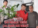 Lider �i�ekle kar��land�