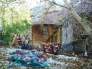 Ceviz toplarken can�ndan oldu