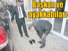Ba�kan ve ayakkab�lar�