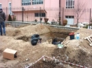Otopark kaz�s�nda mezar bulundu 