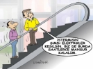 Gecekondu mahallesine y�r�yen merdiven 