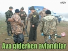 Ava giderken avland�lar