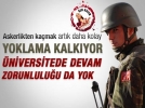 Askerlik kanunu de�i�iyor