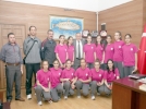 Kayserili voleybolcular Y�lmaz�� ziyaret etti
