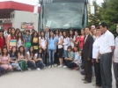 Belediye ba�kan� sporcular� u�urlad�   