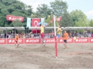 Meydanda Plaj Voleybolunda heyecan�
