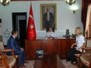 Yeni PTT Ba�m�d�r��nden Vali �z�imen�e Ziyaret
