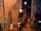 Yanmaktan son anda kurtar�ld�lar
