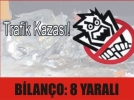 2 ayr� kazada 8 ki�i yaraland�