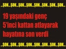 19 ya��ndaki gen� 5�inci kattan atlayarak hayat�na son verdi