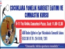 �ocuklar �niversitede cimnastik yapacak