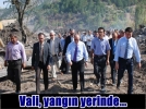 Vali �z�imen afet b�lgesinde