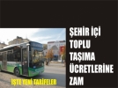 �ehir i�i toplu ta��maya ZAM!