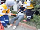 Kavgadan ka�maya �al���rken araba �arpt�