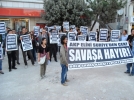Bolu'da sava� kar��t� protesto