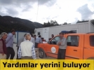 Afetzedelere acil yard�m �denekleri teslim edildi