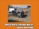 TIR �arampole devrildi: 1 Yaral�