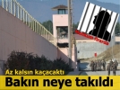 Firar etmek isteyen mahkumu itfaiye ekibi kurtard�