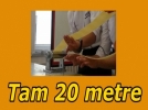 A��� adaylar� 20 metrelik makarna �retti