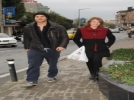 Ba�ba�a yemek yediler