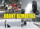 Abant�ta muhte�em kar manzaralar� 