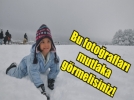 Abant�ta muhte�em kar manzaras�