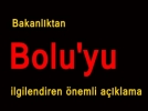 Bakanl�ktan ilimizi de ilgilendiren �nemli a��klama
