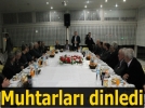 Y�lmaz, muhtarlar�n istek ve �ikayetlerini dinledi