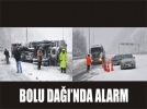 Devrilen kamyon Bolu Da���n� ula��ma kapad�