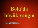 Bolu'da depo yang�n�