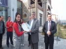 Avrupa �ampiyonlar� kahvalt�da protokolle bulu�tu