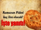Pide fiyat� belirlendi