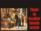 Cadde de olayl� gece