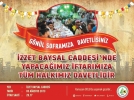 �zzet Bayal Caddesinde dev iftar sofras�