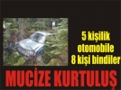 Otomobil u�uruma yuvarland�