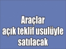 Belediye 7 tane ara� satacak