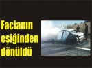 Otomobil alev ald�