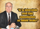Rekt�rl�k i�in sert ele�tiri