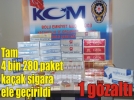 Polisten ka�ak sigara operasyonu